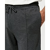 Herre Joggebukser Bukser Plisserte bukser Snorer Lomme Elastisk midje عادي Komfort Sport & Utendørs Daglig Mote Fritid Svart Grå Mikroelastisk billige Rett ben-Herre Joggebukser Bukser Plisserte bukser Snorer Lomme Elastisk midje عادي Komfort Sport & Utendørs Daglig Mote Fritid Svart Grå Mikroelastisk