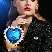 levne Špendlíky a brože-Brože Klasika Retro Elegantní Módní Luxus Brož Šperky Modrá Pro Svatební Párty Dar Zásnuby Maturitní ples Festival