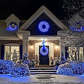 economico Strisce LED-Set di luci a rete collegabili 3 in 1 per interni ed esterni, luci decorative per Natale, Capodanno, matrimonio, atmosfera festiva, telecomando a 13 tasti, tensione di sicurezza 31 V, 1,5 * 1,5 m - 96