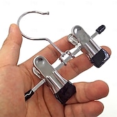 levne Úložiště a organizování-6 ks nastavitelný nerezový botník/složka na kalhoty/multifunkční přenosný cestovní prádelní stojan/pračka/háčky/sponky/ponožky/boty/sada 6 kusů (6)