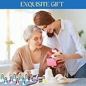  50/100 kleine Marienfiguren als Ostergeschenk, Mini-Marienfiguren in großen Mengen, winzige Statuen zum Befüllen von Ostereiern, mehrfarbige kleine Marienfiguren, Miniaturfiguren zum Verstecken