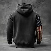 voordelige Patriottische 250 Sweatshirts-4 juli 2026 250e Memorial Day Mannen Streetwear Graphic Amerikaanse Vlag Crew Neck Lange Mouw Hoodie Sweatshirt Casual Buiten Straat