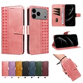 baratos Capas para iPhone-telefone Capinha Para iPhone 17 Pro Max 17 Air 16 15 14 Pro Max Plus 16e 13 Pro Max Mini Capa para Cartão Wallet Proteção de corpo inteiro com cordão Antichoque Retro Couro PU