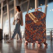 cheap Home Wear &amp; Home Slippers-Art Style Printed Luggage Cover Stretch Suitcase Protector Elastic Travel Baggage Cover