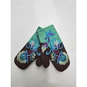 voordelige Handschoenen-Women's 1 Pair Fingerless / Fingertips / Winter Gloves Active / Outdoor Gloves - Flower Print