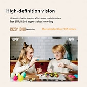 cheap Indoor IP Network Cameras-Indoor/Outdoor IP65-Rated 1080p Pan/Tilt/Zoom Wi-Fi Smart Home Security Camera with Color Night Vision 2-Way