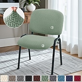 ieftine Husa scaun de sufragerie-Set 2 huse pliante jacquard pentru scaune, huse detașabile elastice pentru nunți, banchete, petreceri sau decor pentru casă