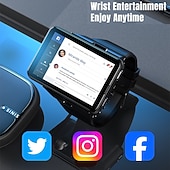 お買い得  プレミアム-APPLLP Max スマートウォッチ 2.88 インチ スマート·ウォッチ スマートウォッチ電話 4G LTE ブルートゥース 歩数計 睡眠サイクル計測器 座りがちなリマインダー と互換性があります Android iOS 女性 男性 GPS 長時間スタンバイ ハンドフリーコール IPX-5