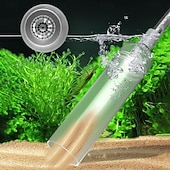 ieftine Produse de curatat-Aspirator manual pentru pietriș, 1,7/2,6 m, cu sifon profesional 3 în 1 pentru acvariu, cu supapă de debit reglabilă - schimbător de apă &amp;îndepărtare a resturilor, instrument de curățare a acvariului
