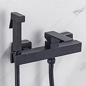 Недорогие Смесители для ванны-Биде кран черный Самоочищение Современный