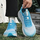 economico Sneakers Casual-scarpe da ginnastica arancioni da uomo con tomaia in mesh: calzature traspiranti e comode per sport all'aria aperta e abbigliamento casual