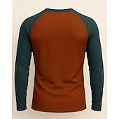 preiswerte Lauf-T-Shirts &amp; Tanktops-Weihnachten Herren Lauf-T-Shirt Fitnessshirt Trainingsshirt 3D-Druck Langarm Oberteil Straße Lässig Herbst Grafik Schweißableitend Atmungsaktiv sportlich Sportbekleidung Sportkleidung Blau