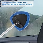 cheap Cleaning Supplies-5pcs Windshield Defrosting Tool Set with 4 Cloth Pads - Durable Car Window Cleaner, Long-Lasting Design, Includes Spray Bottle and Microfiber Cloths for Efficient Ice Removal