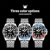 abordables Relojes de Cuarzo-OLEVS 5657 relojes de cuarzo de lujo regalo para hombres marca top reloj de vestir mecánico automático luminosa con calendario de acero inoxidable