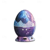 abordables Luces de Decoración de Habitación-Proyector Aurora Huevo de Dinosaurio luz LED nocturna de galaxia control remoto Bluetooth temporizador para decoración de dormitorio y sala de estar regalo de San Valentín