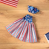 billige Veranda gåseantrekk-2 stk. patriotiske verandagåseantrekk sementgåskostyme 4. juli-stil gåsantrekk inkludert sløyfe og hatt til hagedekorasjon fest uteplass julegave