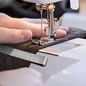 levne umění, řemesla a šití-10/20 ks stříbrně šedých spon na šikmou stuhu s vestavěným pravítkem, šicími a prošívacími nástroji pro kutilské projekty a tvoření s látkami