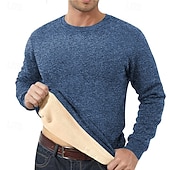 ieftine Hanorac din lână-Bărbați Jacquard Hanorca Hanorac din lână Hanorac cu căptușeală din fleece Roșu Vin Albastru denim Negru Bleumarin Gri Stil Nautic Simplu Texturat Sporturi &amp; Exterior Casual Zilnic Șic Stradă Misto