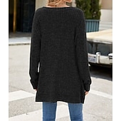 halpa Naisten Yksinkertaiset Paidat-Naisten Pusero Yhtenäinen väri Tyylikäs Vapaa-aika Pitkähihainen Tiukka pyöreä kaula-aukko Tavalliset topit Päivittäin Rypytetty Ruohonvihreä Musta Punastuvan vaaleanpunainen Viini Sininen Kevät