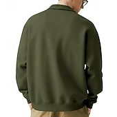 abordables Sudaderas Básicas_-Hombre Sudadera Gris Claro Diseño Plano Bolsillo Diario Deporte Festivos Poliéster Ropa de calle Básico Casual Primavera &amp; Otoño Ropa Sudaderas con capucha Sudaderas Manga Larga