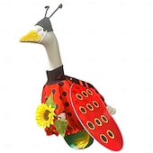abordables Disfraces de Ganso de Porche-Conjunto de Ganso de Otoño Ropa de Ganso de Porche con Alas para Estatua Grande de 23 Decoración de Arte de Animal de Jardín Patio Exterior Regalo de San Valentín
