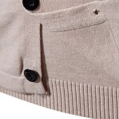 economico maglione pullover da uomo-Per uomo Felpa Maglione A Coste Maglia Top Regolari 2 in 1 Lavorato a maglia Semplice Dolcevita Maglieria Contemporaneo Casuale Abbigliamento quotidiano Abbigliamento Primavera Autunno Nero Borgogna