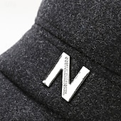 お買い得  メンズ ベースボールキャップ-男性用 耳あて付き帽子 冬の帽子 ウィンターウォームキャップ 耳あて付き冬用野球帽 冬用野球帽 ブラック グレー ポリエステル ファッション 現代コンテンポラリー デイリーウェア デート 単色/無地 保温 防風