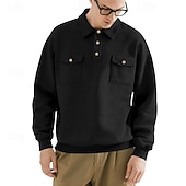 abordables Sudaderas Básicas_-Hombre Sudadera Gris Claro Diseño Plano Bolsillo Diario Deporte Festivos Poliéster Ropa de calle Básico Casual Primavera &amp; Otoño Ropa Sudaderas con capucha Sudaderas Manga Larga
