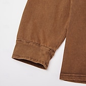 levne Ležérní tričko Henley-SoftFade™ Pánské tričko Henley T-shirt Tee dlouhý rukáv jednobarevné vintage retro ležérní styl obarvené vybledlé Henley ležérní jaro podzim černá šedá světle modrá Henley T-Shirt
