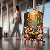 economico Abbigliamento da casa e pantofole per la casa-Coprivaligia elastico con stampa di paesaggi, protezione per valigia elastica, coprivaligia da viaggio