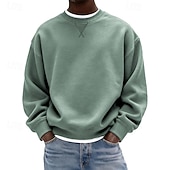 Недорогие Базовые толстовки-Муж. Толстовка Флисовая толстовка Толстовка с капюшоном и пуловером Натяни Синий Черный Белый Желтый Темно синий Вырез под горло Полотняное плетение Для занятий спортом Повседневные Праздники