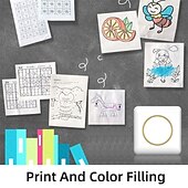 cheap Scanners &amp; Printers-2025 NEW Sticker Printer C20 Fun Print Pod Mini Bluetooth Portable Sticker Maker with Rolls Paper Print Pods Mini Printer