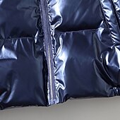 abordables Manteaux &amp; vestes-Homme Manteau d'Hiver Doudoune Veste Matelassée Avec Poches Polyester Vacances Tenue quotidienne Date Régulier Mode Occasionnel Confortable Chaleur Thermique Hiver Couleur Unie / Unie Argent Noir