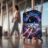 Χαμηλού Κόστους Home Wear &amp; Home Slippers-Ελαστικό κάλυμμα αποσκευών με εκτύπωση galaxy