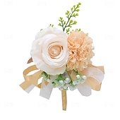 economico Bouquet da Sposa-Fiori da polso da sposa Fiore all'occhiello Matrimonio / Evento / Festa Tessuti Floreale