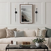 Недорогие Снижено до $30-Настенный подсвечник 1 шт. / 2 шт. большой витой подсвечник для свечей настенный металлический подсвечник для столовой, гостиной, офиса, спальни