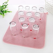 Χαμηλού Κόστους Σκεύη &amp; Γκάτζετ Κουζίνας-Πολυλειτουργικό υφασμάτινο χαλάκι – υπεραπορροφητικό σουβέρ μικροϊνών, γρήγορο στέγνωμα, αντιολισθητικό, ιδανικό για την προστασία πάγκων κουζίνας, τραπεζιών και πιατικών, αξεσουάρ σετ τσαγιού και