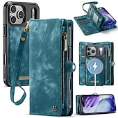 economico Cover per iPhone-telefono Custodia Per iPhone 17 Pro Max 17 Air 17 Custodia Portafoglio Rimovibile Cerniera Supporta la Ricarica Wireless TPU Pelle PU