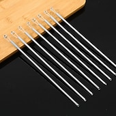 baratos Arrumação e Organização-Clipe enfiador de corda com mola 5 peças, ferramenta de enfiar corda, linha de cordão dobrável, acessórios de costura multifuncionais faça você mesmo