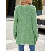 halpa Naisten Yksinkertaiset Paidat-Naisten Pusero Yhtenäinen väri Tyylikäs Vapaa-aika Pitkähihainen Tiukka pyöreä kaula-aukko Tavalliset topit Päivittäin Rypytetty Ruohonvihreä Musta Punastuvan vaaleanpunainen Viini Sininen Kevät