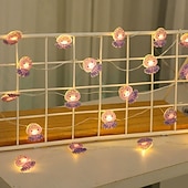 abordables Tiras de Luces LED-Luces de cadena de alambre de cobre LED en forma de pulpo estrella de mar cangrejo guirnalda de luces 2m 20LED a pilas decoración para fiestas de bodas y vacaciones en interiores y exteriores tema