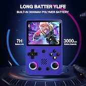 Недорогие Видеоигры-Портативная игровая консоль RG36 PRO профессиональный игровой чип 64GB TF карта 3.5 дюйма IPS экран высокой четкости двойные 3D стика и кнопки RGB цветная подсветка ретро-дизайн Подарок на День