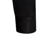 preiswerte Herrenhemd zum Knöpfen-Herren Hemd Sommerhemd Freizeithemd Strandhemd Knopfhemd Schwarz Weiß Kaki Langarm Einfach Revers Urlaub Hawaiianisch Tasche Bekleidung Mode Lässig Bequem
