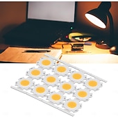 preiswerte LED-Kolbenlichter-5 Stück 10 Stück COB-LED-Lichtchipperlen, leuchtende Oberfläche 11 mm, 3/5/7/10 W, 260 mA, DIY-Energiesparlampe für Scheinwerfer, Flutlicht, Packung mit warmweißem/weißem/natürlichem Licht