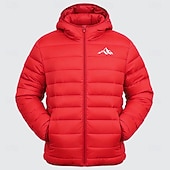 economico giacche e cappotti grafici da uomo-Per uomo Grafico Montagna Cappotto Invernale Giacca Piumino Giacca imbottita Calore Termico Impermeabile alla pioggia Leggero Casual All'aperto Quotidiano Giacca imbottita trapuntata con cappuccio