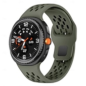 Χαμηλού Κόστους Ζώνες ρολογιών Samsung-Παρακολουθήστε το συγκρότημα για Samsung Galaxy Ρολόι 8 40/44mm Ρολόι 8 Classic 46mm σιλικόνη Αντικατάσταση Λουρί Αδιάβροχη Ρυθμιζόμενο Γυναίκες άνδρες Αθλητικό Μπρασελέ Μοντέρνο Κούμπωμα Περικάρπιο