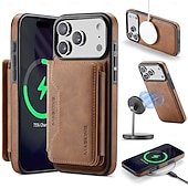 お買い得  iPhone用ケース-電話 ケース 用途 iPhone 17 Pro Max 17 Air バックカバー 耐衝撃 レトロ風 TPU PC PUレザー