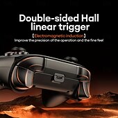 זול בקרי משחק-בקר המשחק האלחוטי של lenovo s02 מגניב, תואם לפלטפורמות מרובות, שליטה מדויקת במיוחד, נייד, אחיזה נוחה, עיצוב, מראה אופנתי, מתאים למשחקי מחשב, מתאים למכשירים ניידים