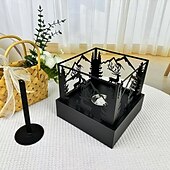 お買い得  キャンプ用品-キャンプ用のガラステーブルとリモコン付きの卓上ファイヤーピット屋外ファイヤーピット