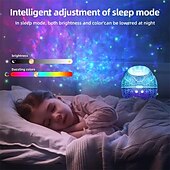 abordables Luces de Decoración de Habitación-Proyector Aurora Huevo de Dinosaurio luz LED nocturna de galaxia control remoto Bluetooth temporizador para decoración de dormitorio y sala de estar regalo de San Valentín